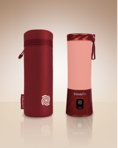 Custodia termica bordeaux con frullatore BlendyGo 3 bordeaux