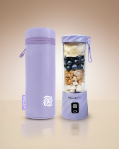 Custodia termica lilla con frullatore BlendyGo 3 lilla